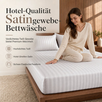 ✨50% RABATT NU! !✨Verdicktes 3-Teilig Bettwäsche-Set mit Bettbezug und Kissenbezug