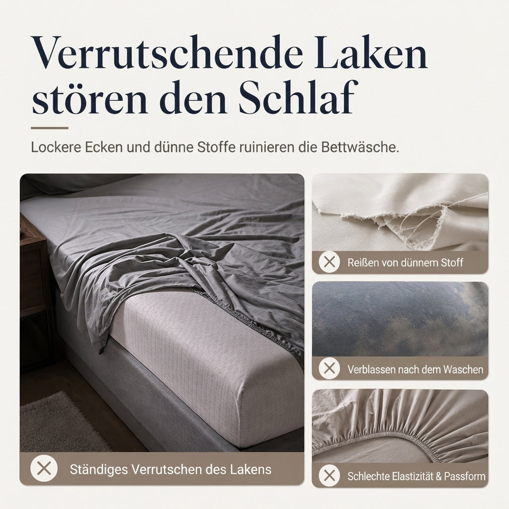 ✨50% RABATT NU! !✨Verdicktes 3-Teilig Bettwäsche-Set mit Bettbezug und Kissenbezug