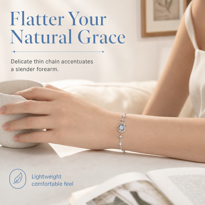 🌙 50 % Rabatt! 🌌925 Sterling Silber Armband mit Planet-Design – Eleganter Schmuck für Damen