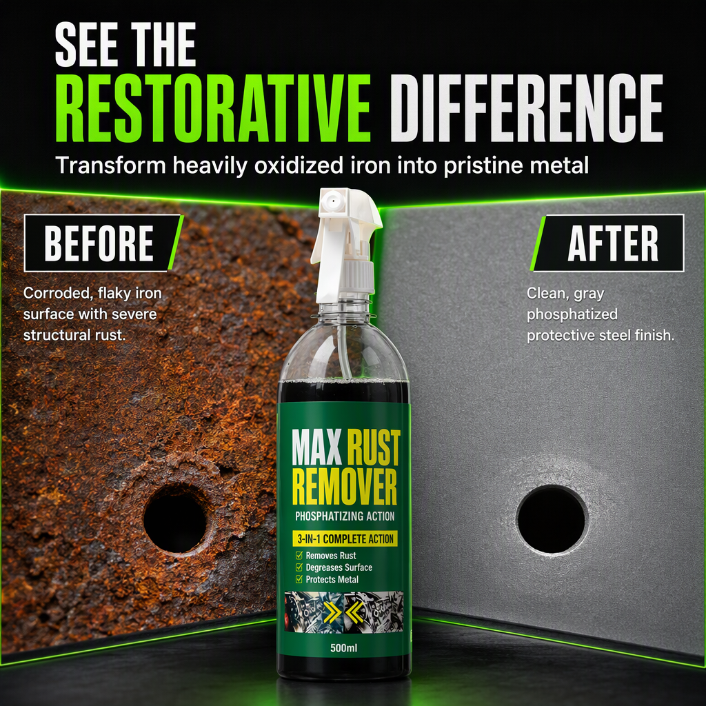 💧 50 % Rabatt ! 3-in-1 Rostentferner & Rostschutz Spray – Rost gelöst, Metall wie neu! 🛡️ Löst hartnäckigen Rost, stoppt Korrosion, bildet Schutzfilm