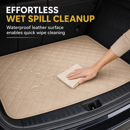 🚗 50 % RABATT! 🧽 Universelle Kofferraummatte aus PVC-Leder, pflegeleicht, Größe 100×70 cm ✨