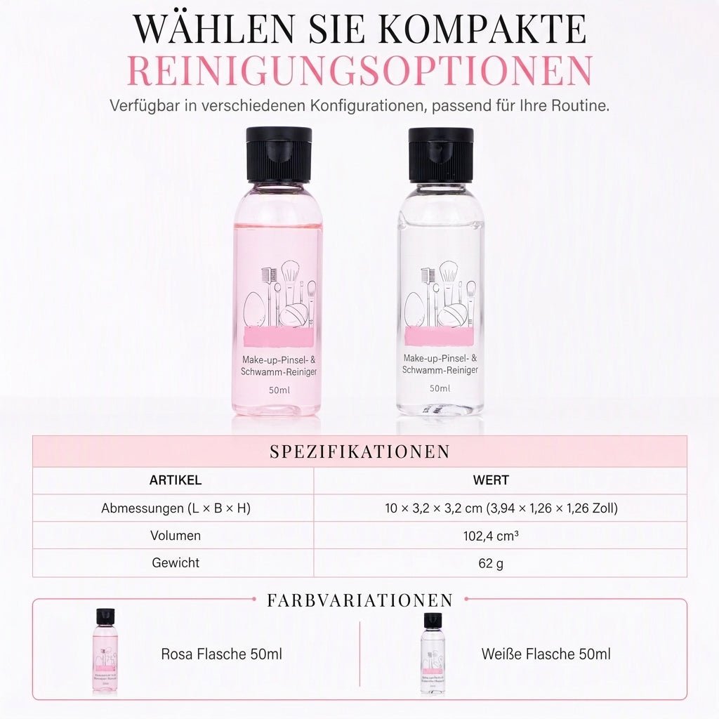 ✨🧴50ml Make-up Pinsel Reiniger | Reinigungslösung für Schwämme & Puderpuffs