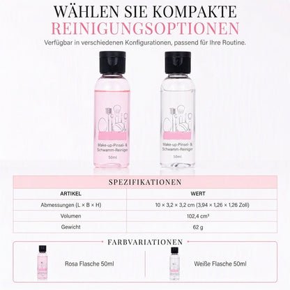 ✨🧴50ml Make-up Pinsel Reiniger | Reinigungslösung für Schwämme & Puderpuffs
