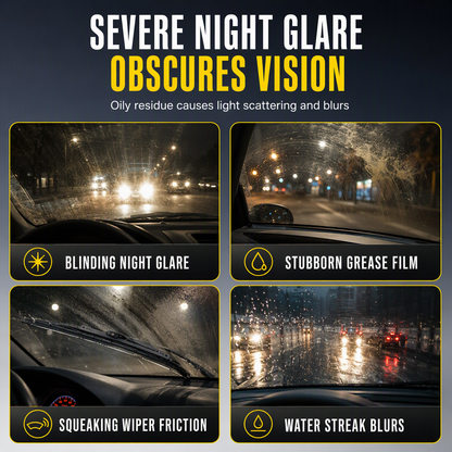 🚗Ölfilm-Entferner für Autoglas💦Effektiver Scheibenreiniger entfernt Schmutz & Insektenreste für klare Sicht