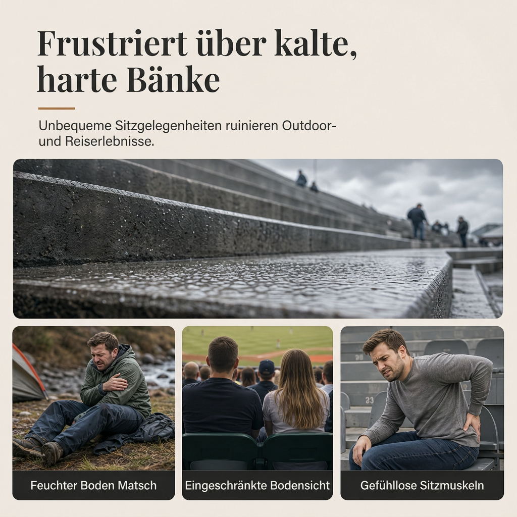 ✨🪑Aufblasbares Konzertkissen｜Tragbares, wasserdichtes Sitzkissen für Outdoor
