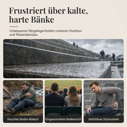 ✨🪑Aufblasbares Konzertkissen｜Tragbares, wasserdichtes Sitzkissen für Outdoor