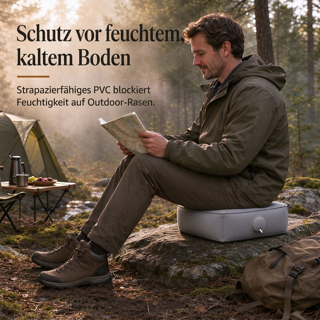 ✨🪑Aufblasbares Konzertkissen｜Tragbares, wasserdichtes Sitzkissen für Outdoor