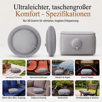 ✨🪑Aufblasbares Konzertkissen｜Tragbares, wasserdichtes Sitzkissen für Outdoor