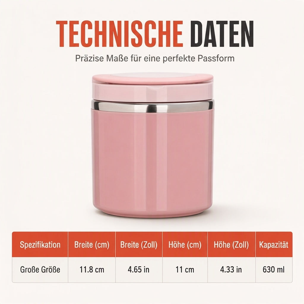 🍱 Tragbare stapelbare Edelstahl Bento Box | Isolierter Lebensmittelbehälter für Schüler & Büro