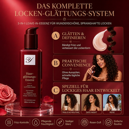 💆 Leave-In-Conditioner: 9 Pflanzenextrakte, glättet Frizz, Parfümqualität, 100/200ml