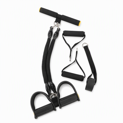 🔥50 % Rabatt🔥Multifunktionales pedalbetriebenes Widerstandsband, elastisches Zugseil für Bauchübungen, Heimtraining, Yoga und Pilates-Fitness für Männer und Frauen