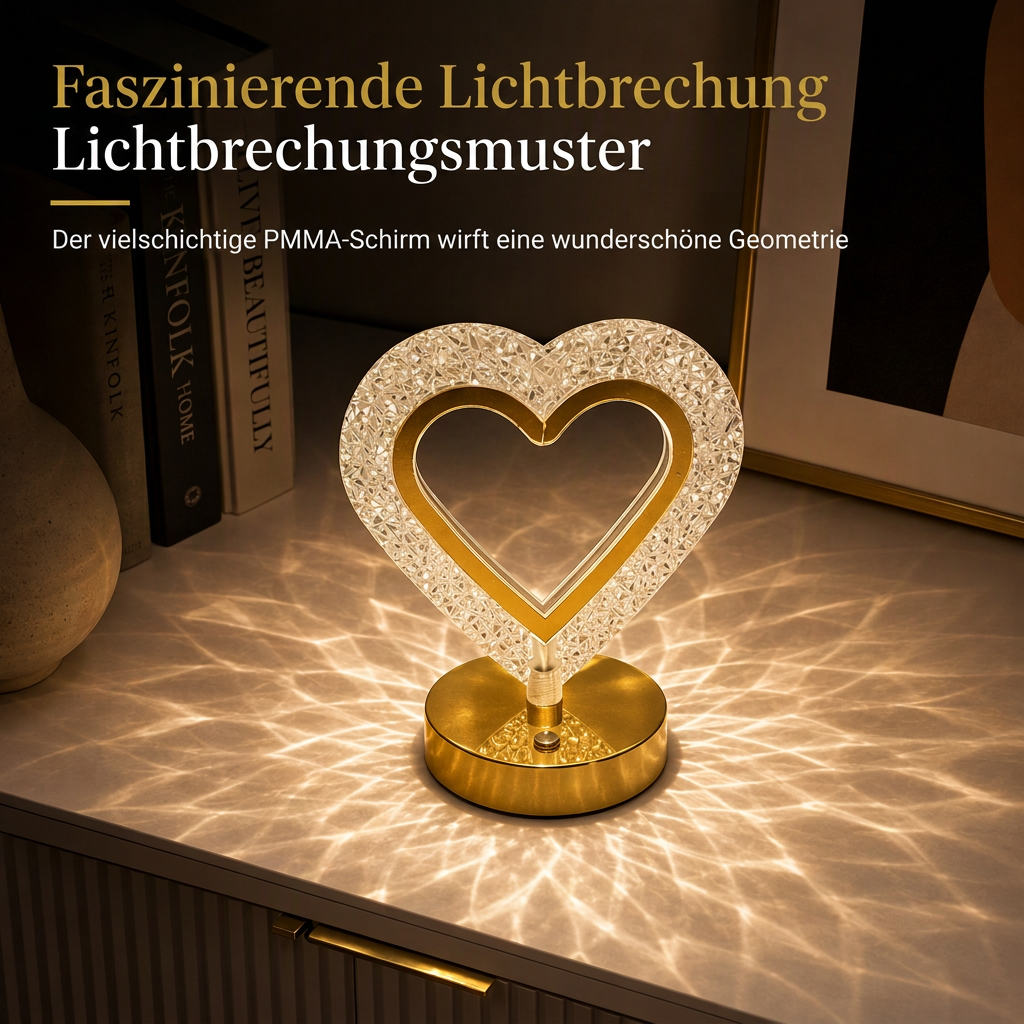 💎 JETZT 50% RABATT! 🔮 Kristall geometrisches Nachtlicht – Touch-Steuerung, 3D-Refraktionslicht & wiederaufladbar – Schlafzimmer Atmosphärenlampe 🌙