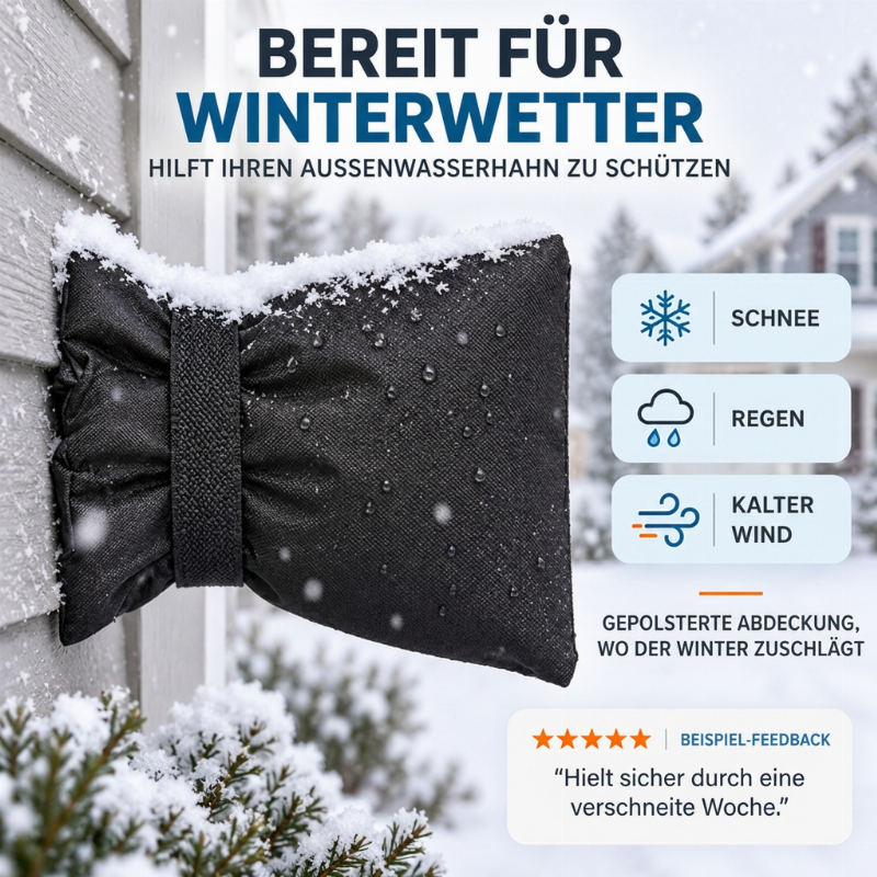 📢📢Winter-Sonderverkauf!!⏰Outdoor-Wasserhahnabdeckung für Winterschutz vor Frost