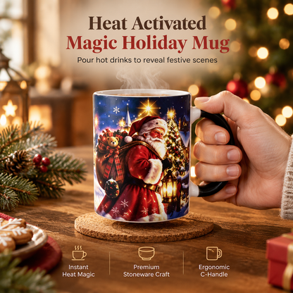 🎅 50% RABATT! 🎁 Weihnachtsmann-Tasse mit Thermo-Farbwechseleffekt – Farbe ändert sich bei heißem Getränk