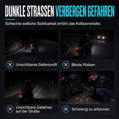 🎉 50% RABATT! 🏍️ Zweirad-LED-Engelflügel-Bodenprojektionslichter – auffälliger Flügelschein für nächtliche Fahrten ✨