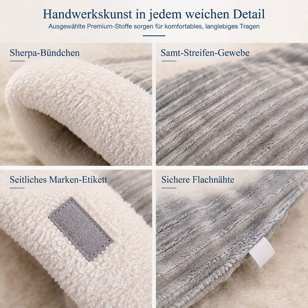🔥😺Verdicktes warmes Katzen-Schlafsack Bett｜gemütliches Plüsch-Höhlenbett + Matte, super kuschelig für Herbst & Winter❄️🧸