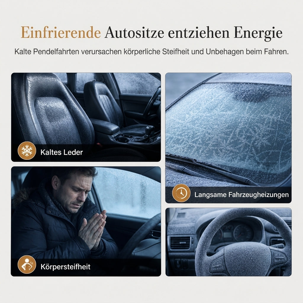 ❄️🔥 Beheiztes Autositzkissen | Elektrisch beheizt, schnell warm für Auto-Sitze 🚗