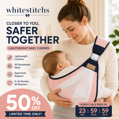 👶 50% RABATT! 🧸 4-in-1-Trage mit atmungsaktivem Mesh – 0–36 Monate, vorne & hinten – Tragekomfort & Nähe, Hände frei ✨